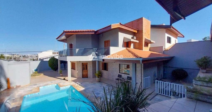 Casa para locação - 3 quartos, 1 suíte, 4 banheiros, área de lazer com piscina - Bairro nobre em Americana/SP.