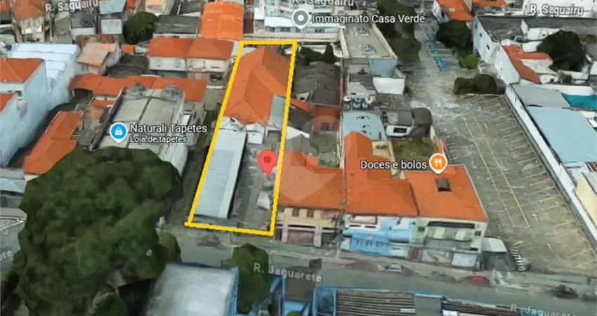 Terreno comercial à venda na Rua Jaguarete, 363, Casa Verde, São Paulo