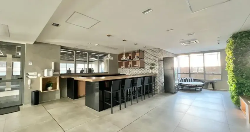 Apartamento para venda no brooklin com 48,49m2, 1 quarto e 1 vaga coberta de garagem