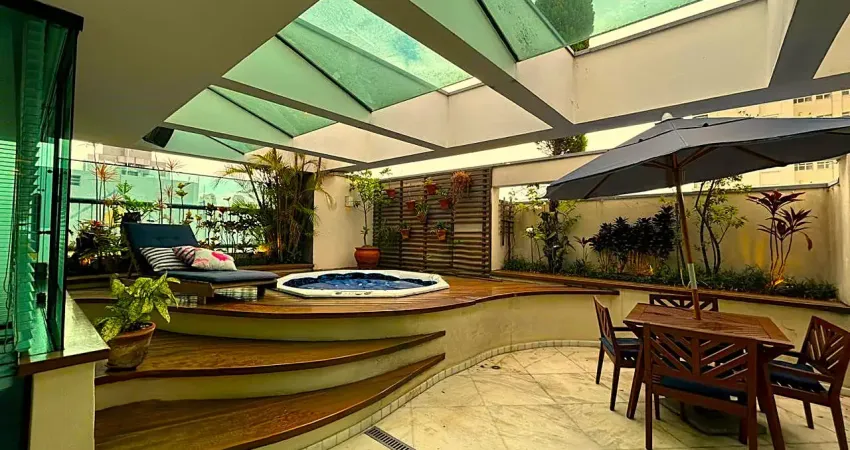 Cobertura duplex semimobiliada de alto padrão – 195m² | 3 dormitórios | 1 suíte | 3 vagas | depósito - zona oeste de são paulo