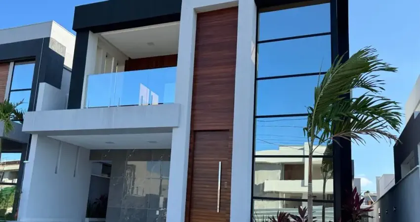 Belíssima casa em condominio fechado, com área de lazer completa, acabamento de alto padrão, dois pavimentos, espetacular.