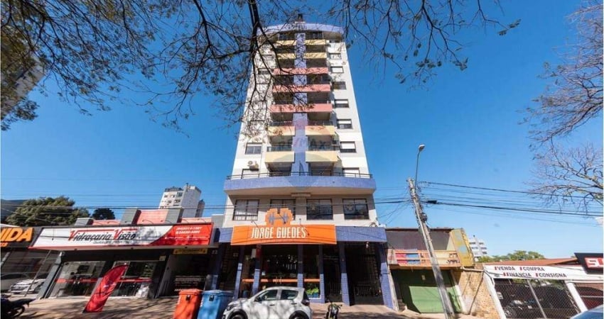Apartamento 1 dormitório com sacada churrasqueira e box de garagem na Avenida Brasil