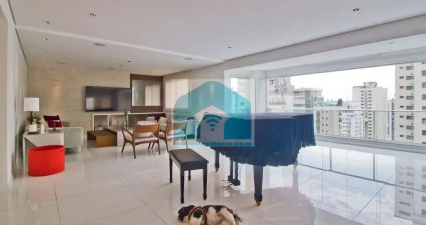 Apartamento campo belo mobiliado , 442m², 5 dormitorios , 4 suites , 6 vagas.