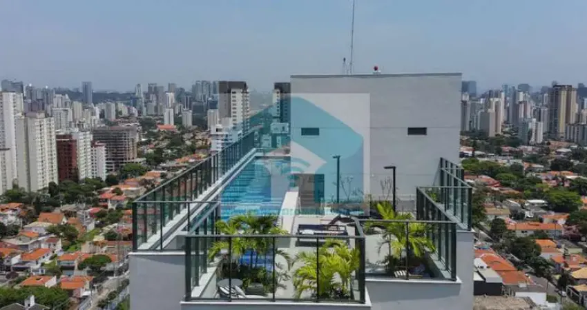 Apartamento Brooklin,1 suite, 1 lavabo, 1 vaga 38 m² com lazer.