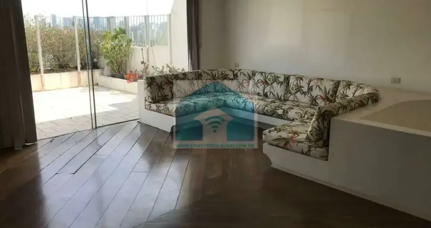 Cobertura á venda no brooklin 3 vagas, 3 dormitórios  sendo 1 suíte 325 m² por r$ 2.900.000.