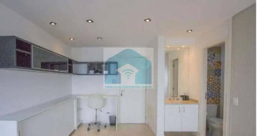 Apartamento Brooklin mobiliado ,1 dormitório,1 suíte, 1 vaga com lazer