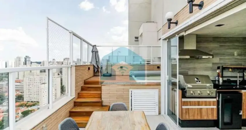 Cobertura Duplex Brooklin, 181m²,4 dormitórios, 2 suítes e 3 vaga!s .