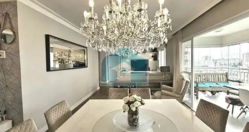 Apartamento no Campo Belo 123 m², 3 quartos,1 suíte varanda gourmet e 2 vagas.