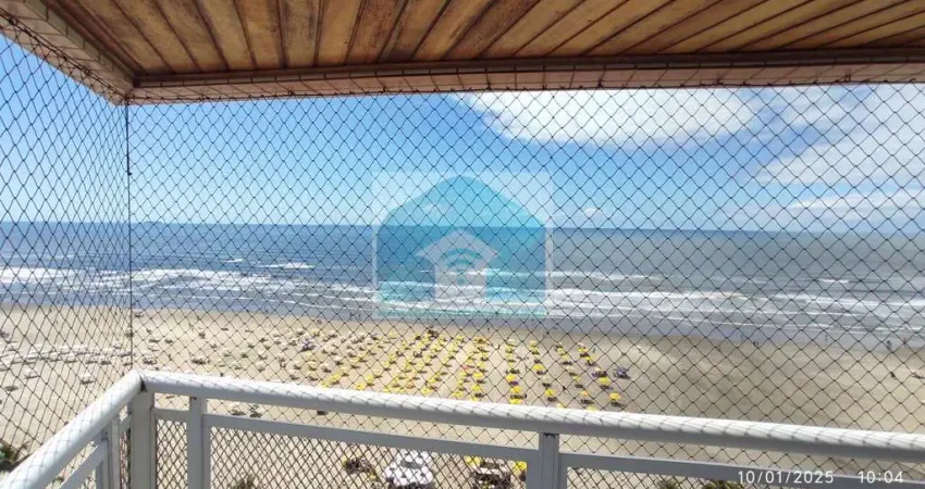 Apartamento no bairro ocian, praia grande sp, com 3 dormitórios, 1 suíte. frente mar.