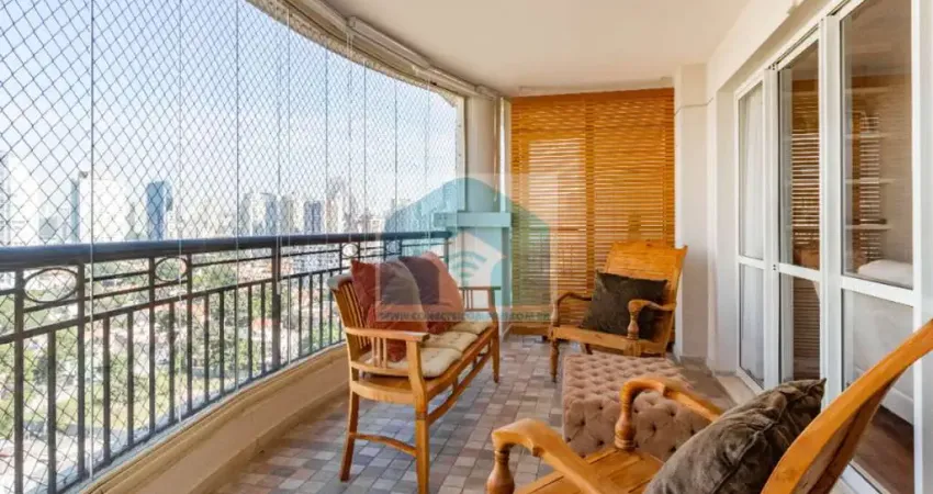 Apartamento no Brooklin 200m²- 4 quartos (sendo 3 suíte) -  4 vagas
