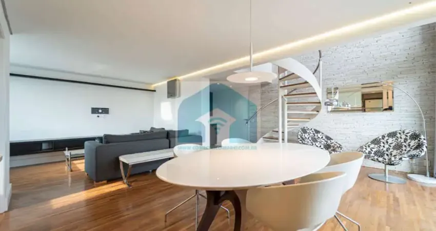 Apartamento duplex vila nova conceição  com 1 suite na  lazer, 2 vaga, 104m²