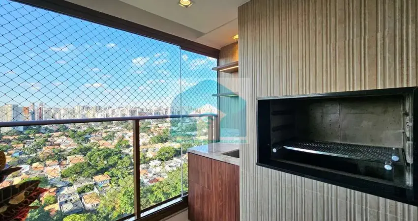 Apartamento campo belo - maravilhoso - três suítes - varanda gpurmet - 147 m² úteis