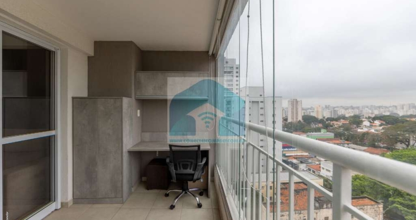 Apartamento Campo Belo 35 m²,1 dormitório e 1 vaga.