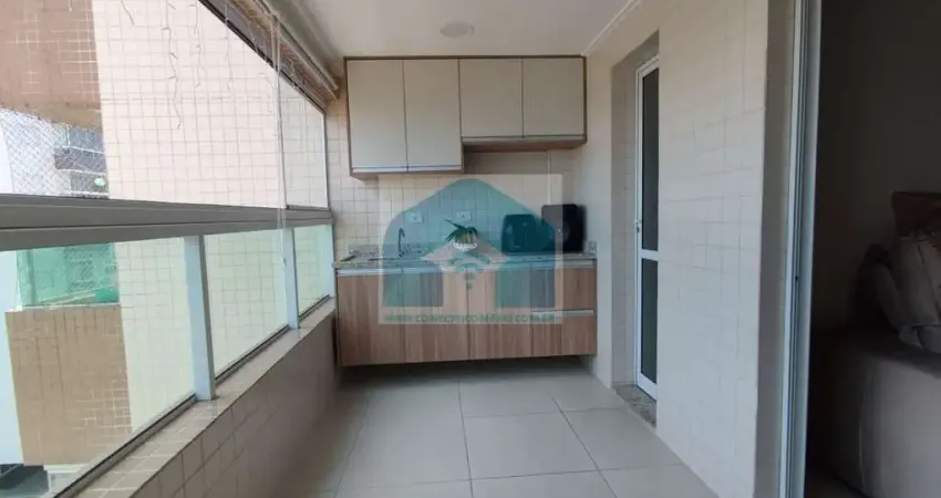Apartamento no Bairro Ocian Praia Grande SP, com 2 dormitórios,1 suíte