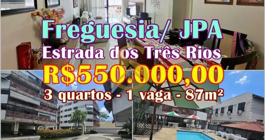 Condomínio ed parque três rios - apartamento a venda na freguesia - estrada dos três rios - jacarepaguá - rio de janeiro - rj