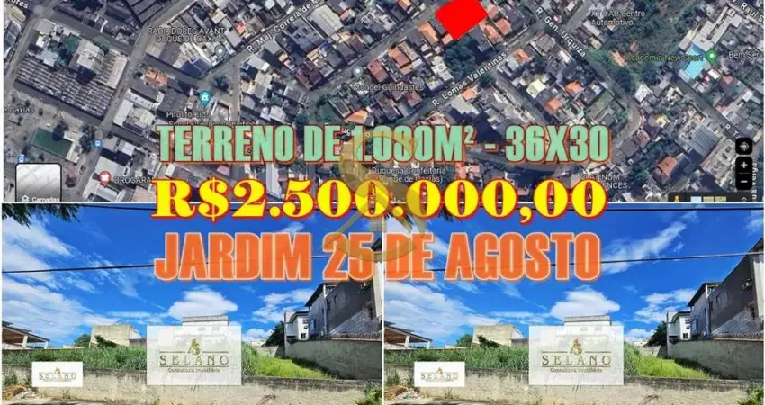 Terreno à venda em área nobre de duque de caxias - jardim 25 de agosto - rj