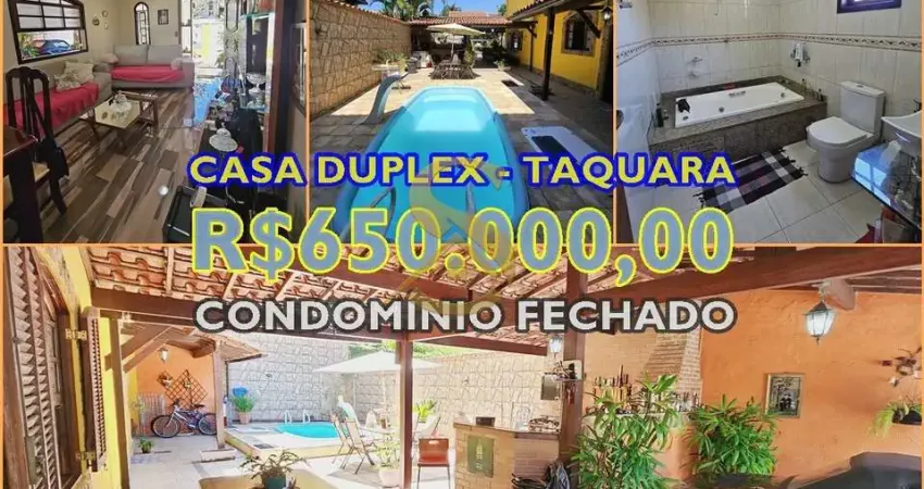 Casa em condomínio fechado com 3 quartos à venda na Estrada do Outeiro Santo, 440, Taquara, Rio de Janeiro