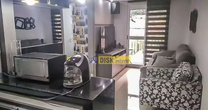 Apartamento com 2 dormitórios à venda, 46 m² por r$ 280.000 - taboão - são bernardo do campo/sp