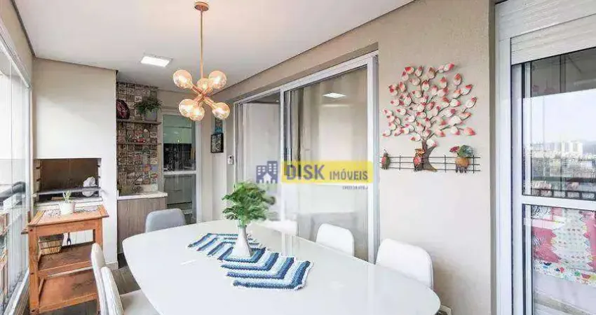 Apartamento com 3 dormitórios, 118 m² - venda por r$ 1.160.000,00 ou aluguel por r$ 7.250,00/mês - baeta neves - são bernardo do campo/sp