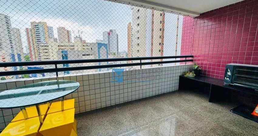 Apartamento com 4 dormitórios à venda, 139 m² por r$ 799.000,00 - cocó - fortaleza/ce