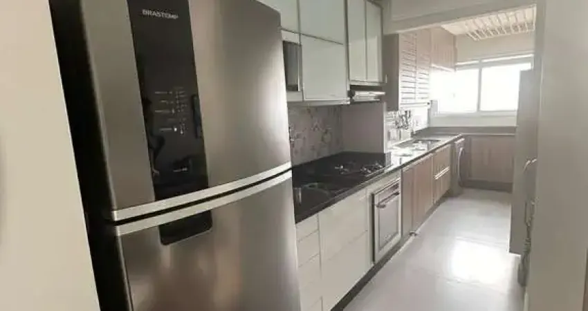 Apartamento semi mobiliado tudo de primeira qualidade dois dormitórios suite varanda goumert andar alto