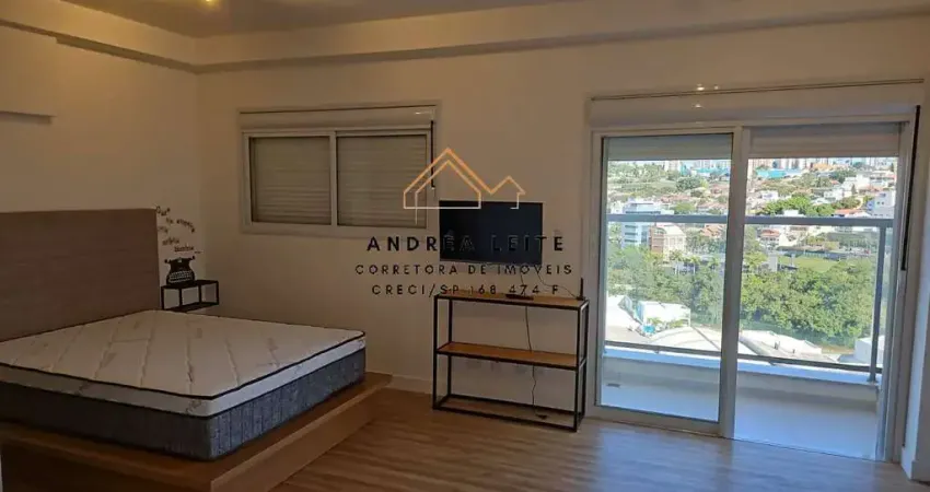 Studio mobiliado para locação no Campolim com 1 vaga de garagem coberta