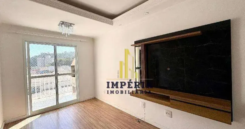 Apartamento mobiliado para locação no ed. gianfrancesco – jardim itália, várzea paulista.