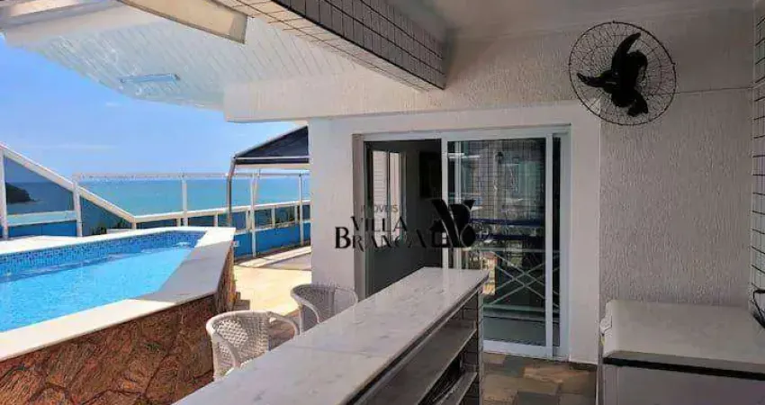 Apartamento Duplex com 5 dormitórios para alugar, 500 m² por R$ 10.000,00/mês - Martim de Sá - Caraguatatuba/SP