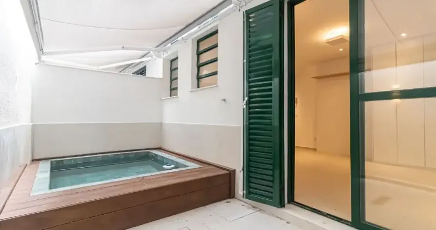 D17-Copacabana-Bairro Peixoto,RJ-Apto Garden Residencial 43m²,Piscina Hidro,1,qto,1wc,SEMI-MOBILIADO