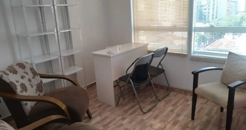 D07-santa rosa-niterói-sala comercial 28m², 1 vaga garagem, mobiliada, divida em recepção e 2 salas