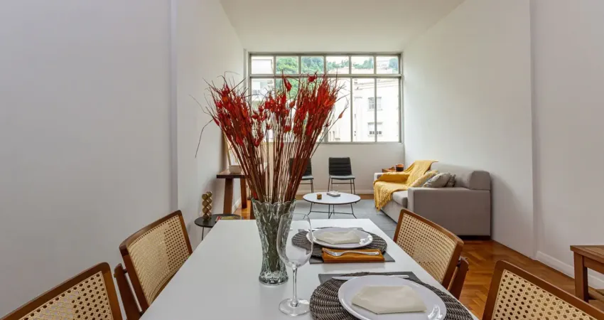 D18-botafogo-rj- r.assunção - apartamento residencial semi-mobiliado 118m², 3 quartos(1ste),1 vaga