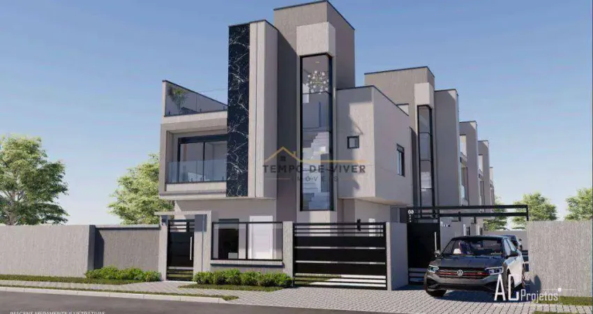 Sobrado com 3 dormitórios à venda, 127 m² por R$ 898.000,00 - Capão Raso - Curitiba/PR