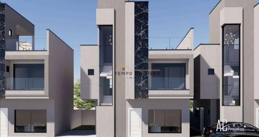 Sobrado com 3 dormitórios à venda, 127 m² por r$ 898.000,00 - capão raso - curitiba/pr