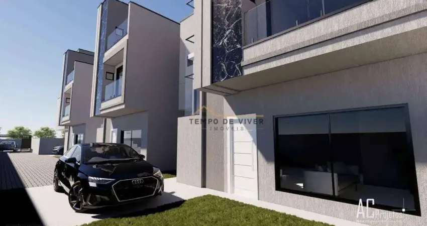 Sobrado com 3 dormitórios à venda, 127 m² por r$ 897.900,00 - capão raso - curitiba/pr