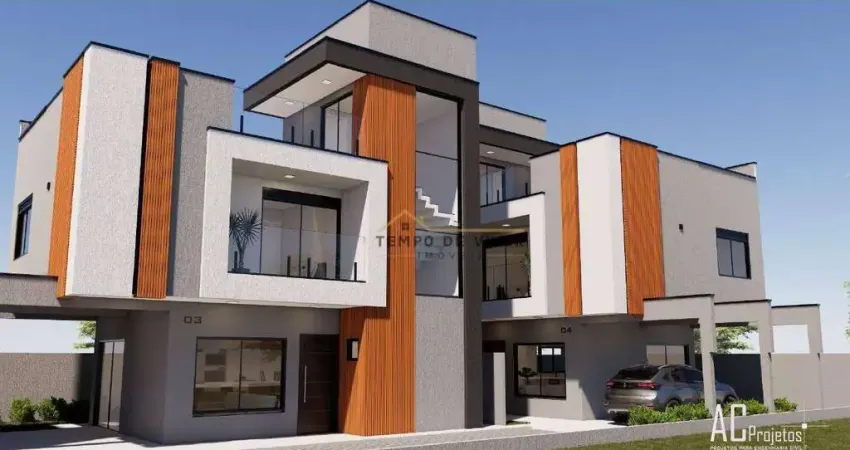 Sobrado com 3 dormitórios à venda, 133 m² por r$ 1.050.000,00 - hauer - curitiba/pr