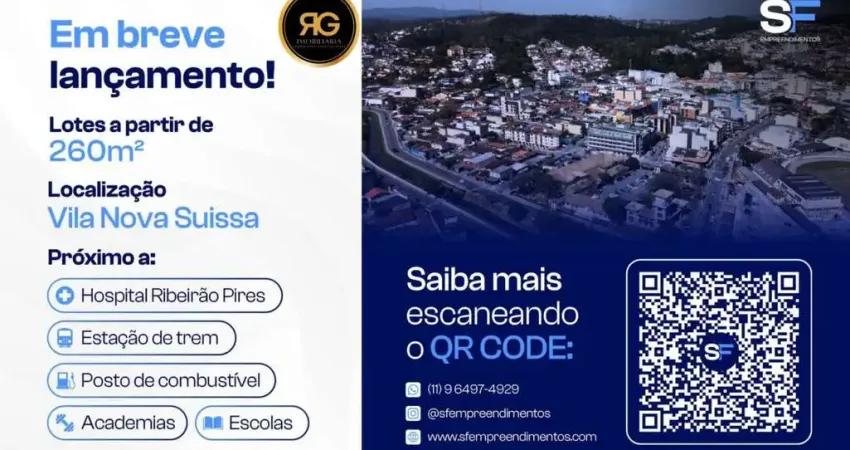 Terreno à venda na Avenida Ribeirão Pires, Suíssa, Ribeirão Pires