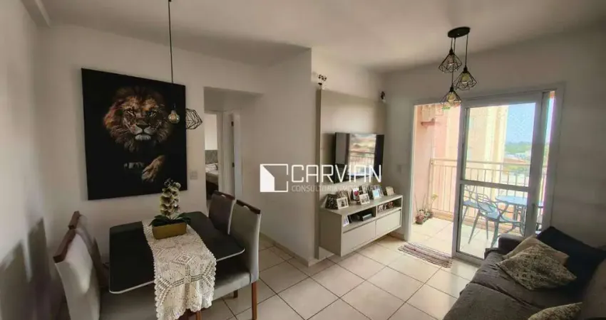 Apartamento com 2 dormitórios à venda, 52 m² por r$ 245.000 - jardim anhangüera - ribeirão preto/sp