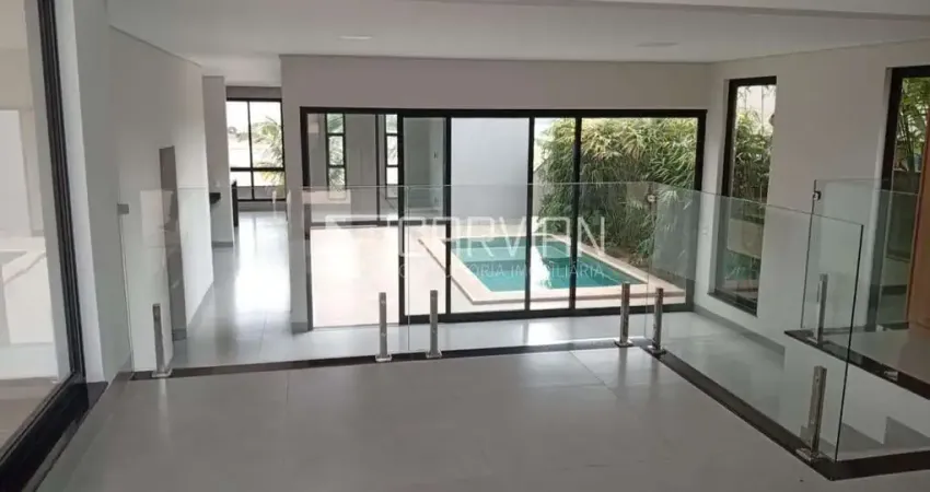 Asa sobrado nova, 4 quartos (4 suítes), 4 vagas, condomínio terras de siena na zona sul de ribeirão preto! com 307 metros quadrados de área construída em um terreno de 364 metros quadrados, esta resi