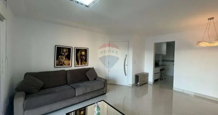 Apartamento pronto para morar com 89 m², mobiliado, condomínio club house, 2 dormitórios / 1 suíte, lavabo, varanda envidraçada, 2 vagas cobertas