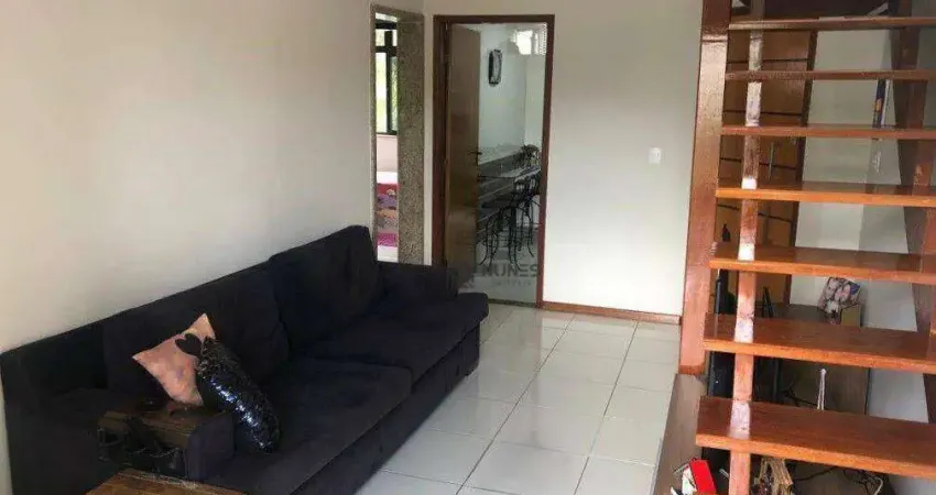 Cobertura com 2 dormitórios à venda, 108 m² por r$ 360.000 - santa luzia - juiz de fora/mg