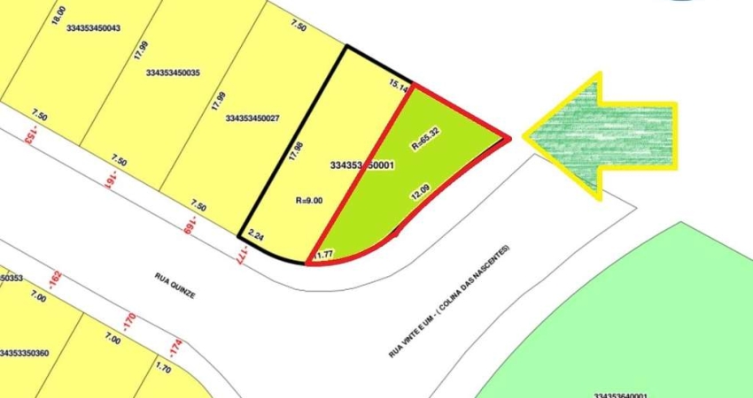 Lote a venda -  Residencial Colina das Nascentes, Campinas, SP