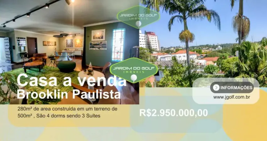 Casa com 4 quartos à venda na Rua Tomé Portes, Brooklin Paulista, São Paulo