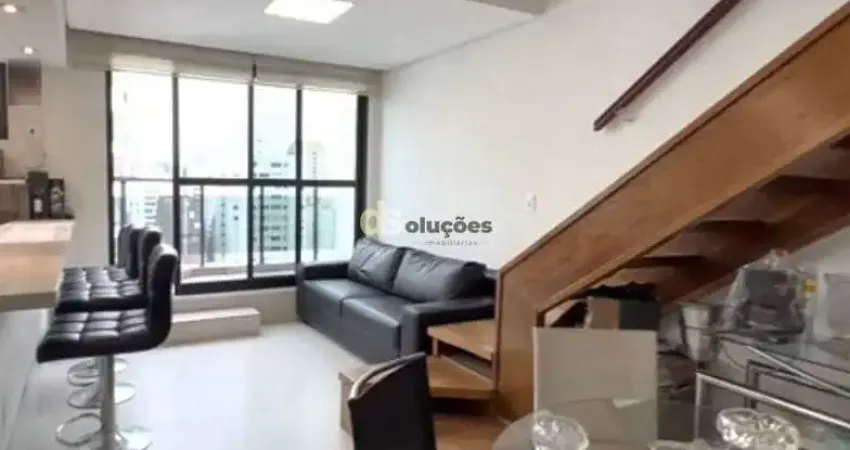 Apartamento duplex à venda com 1 dormitório na zona sul, itaim bibi, são paulo, sp