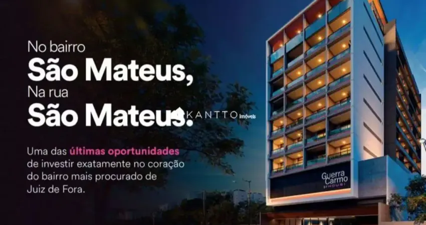 Studio com 1 dormitório à venda, 26 m² por R$ 229.990 - São Mateus - Juiz de Fora/MG