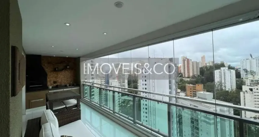 Apartamento de luxo na vila andrade - 3 suítes, 2 vagas - 119m² - semi mobiliado - piso em marmoglass