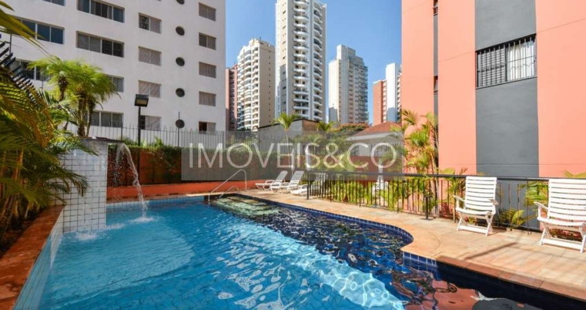 Apartamento à venda em Indianópolis, São Paulo-SP: 3 quartos, 1 suíte, 3 salas, 3 banheiros, 2 vagas - 108m²