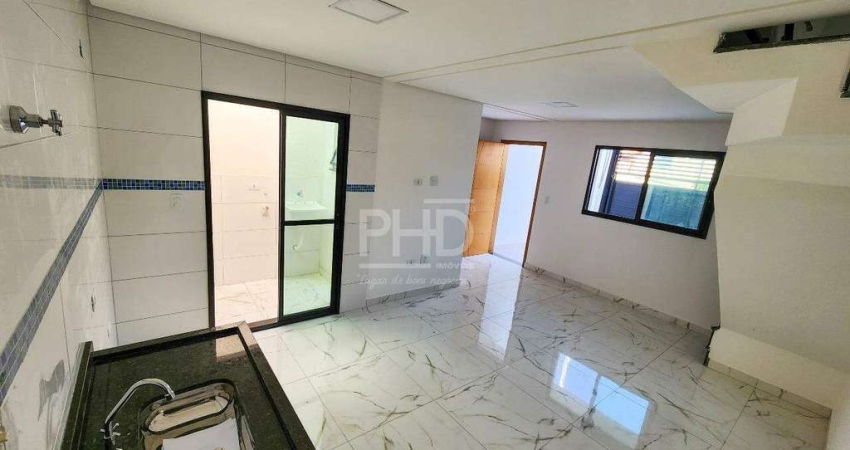 Sobrado à Venda, com 96m², 2 Quartos, 2 Suítes, 1 Lavabo, Terraço na Cobertura, 1 Vaga, Parque Novo Oratório, Santo André