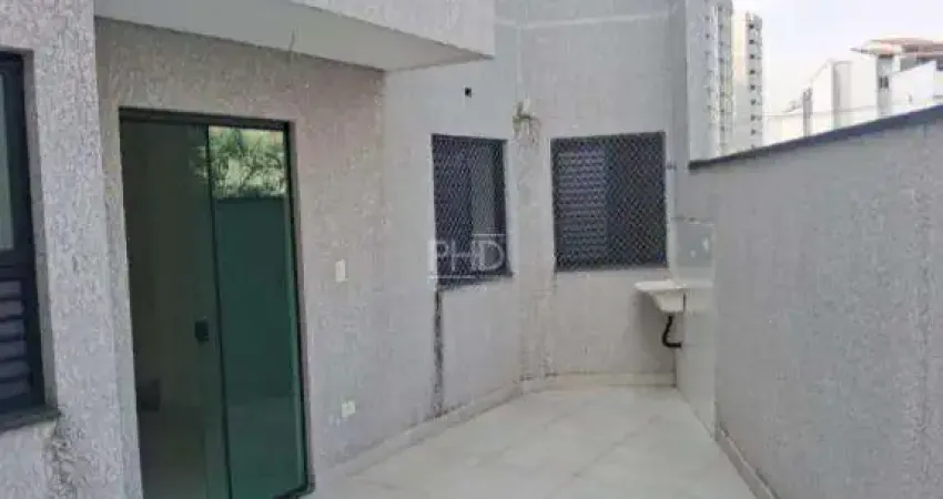 Cobertura para aluguel em santo andré - bangú, 2 dormitórios, varanda e vaga