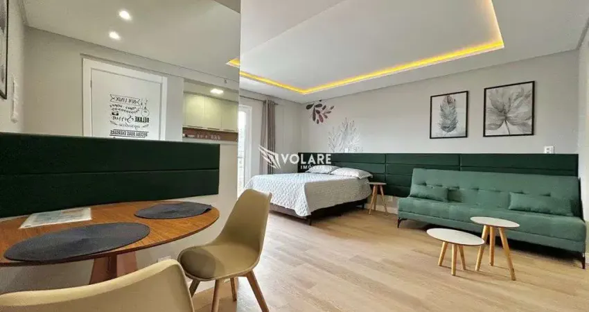 Loft mobiliado do lado da vila germânica para locação | bairro velha - blumenau!