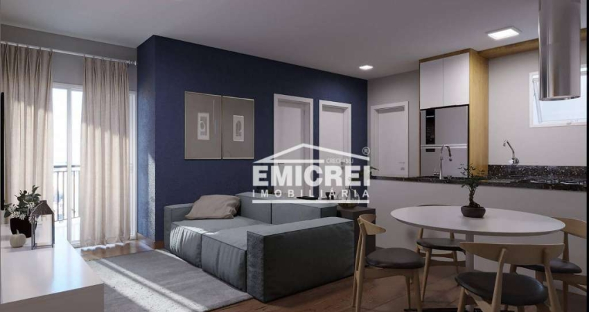 Apartamento com 2 dormitórios à venda, 51 m² por R$ 248.428,49 - Campina - São Leopoldo/RS